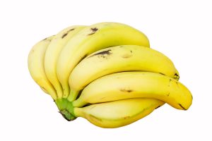 Bananas white background