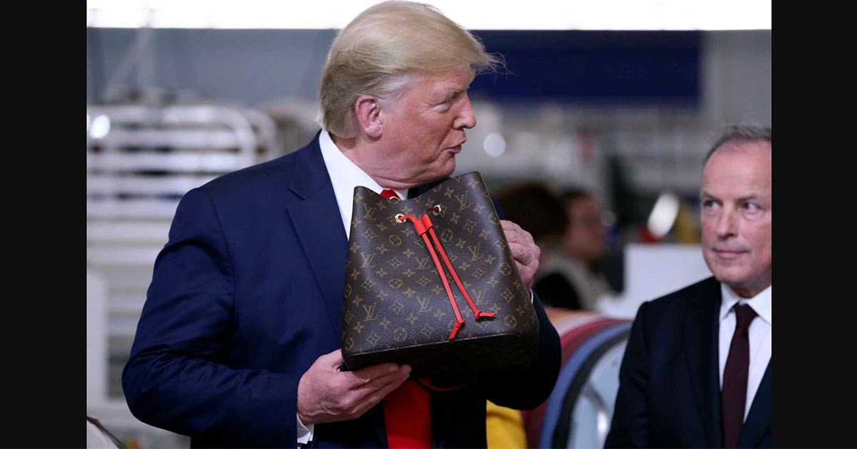 Election pitch: Trump inaugurates new Louis Vuitton US site